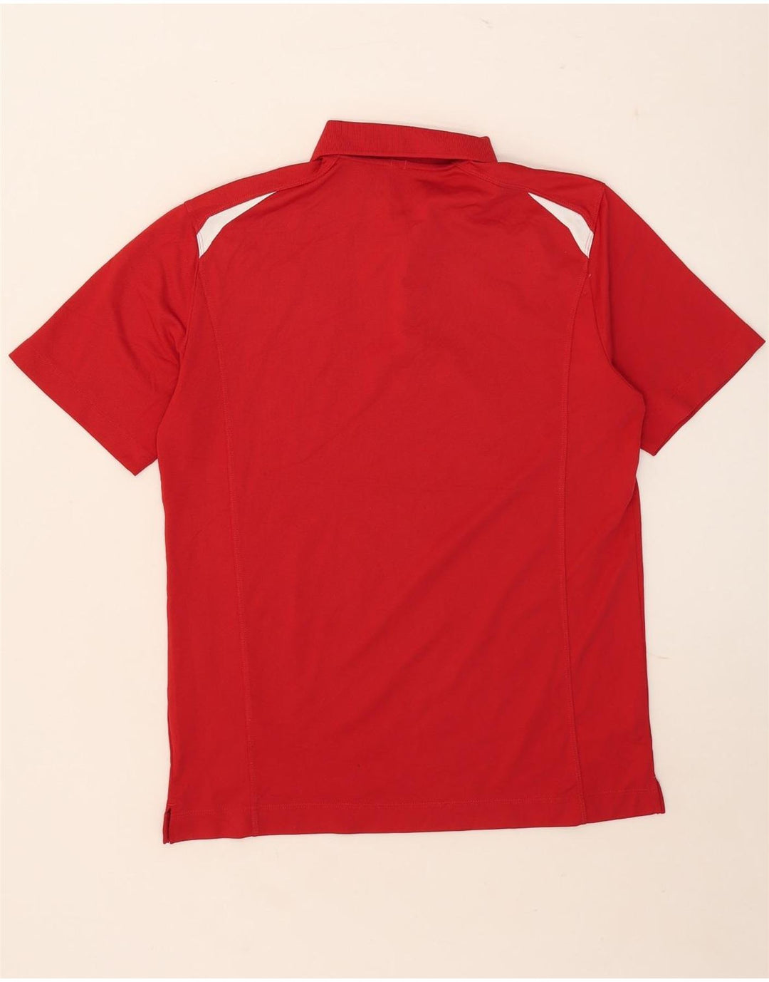 Tricou polo Nike pentru bărbați Dri Fit, roșu mediu, poliester color bloc