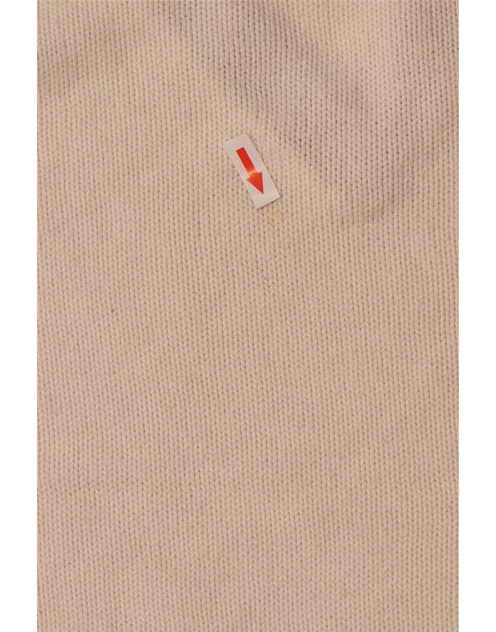 Pulover Tommy Hilfiger pentru bărbați, cu decolteu în V, din bumbac alb mediu