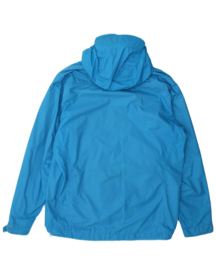 Jachetă de ploaie cu glugă Adidas pentru bărbați UK 40, mare, albastru, nailon