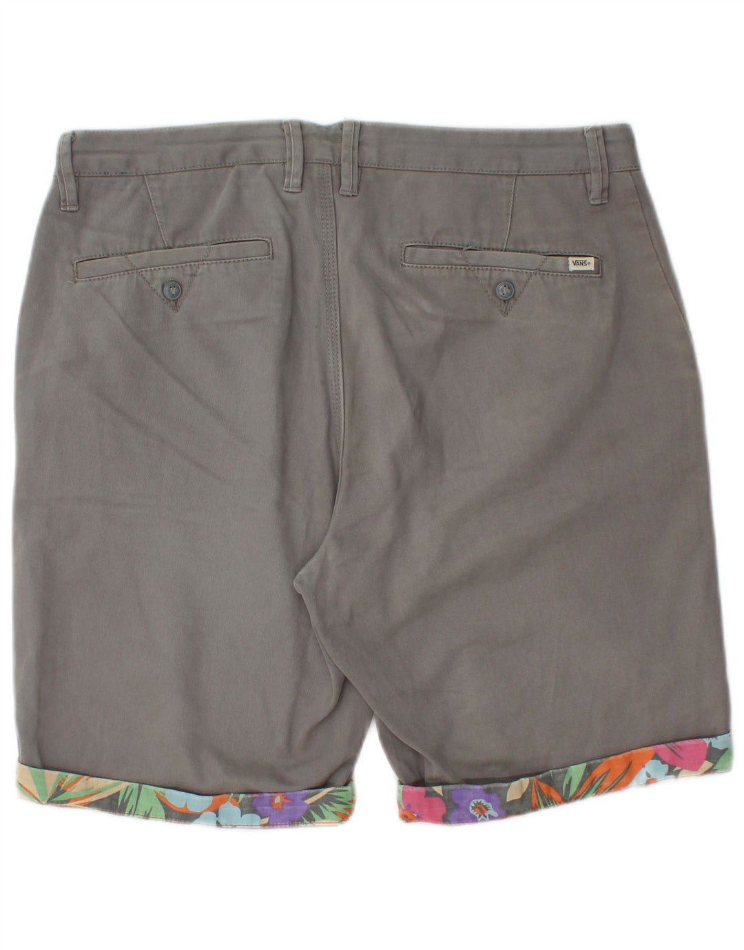 Pantaloni scurți chino pentru bărbați Vans W32, bumbac gri mediu