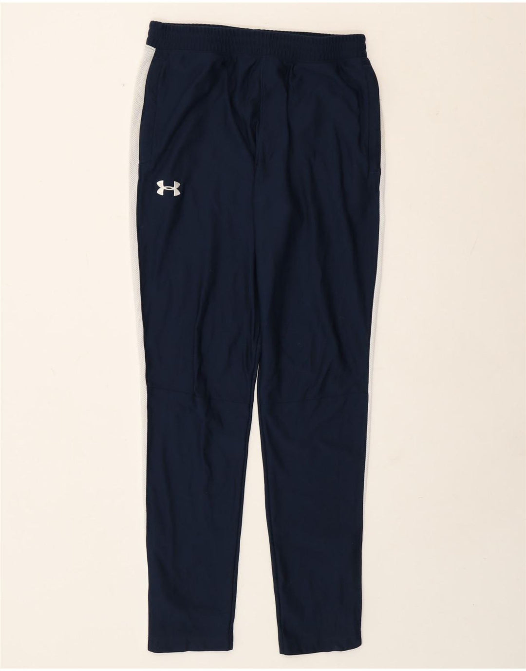 Pantaloni de trening Under Armour pentru bărbați, poliester color bloc mediu, albastru bleumarin