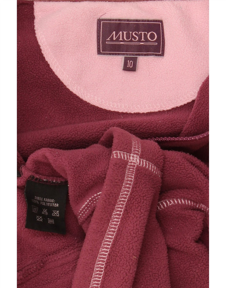 Jachetă polară pentru femei Musto UK 10, poliester roz mic