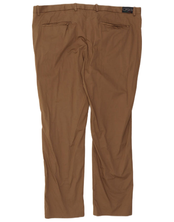 Marks & Spencer Pantaloni de costum slim autograf pentru bărbați L44 L31 bumbac bej