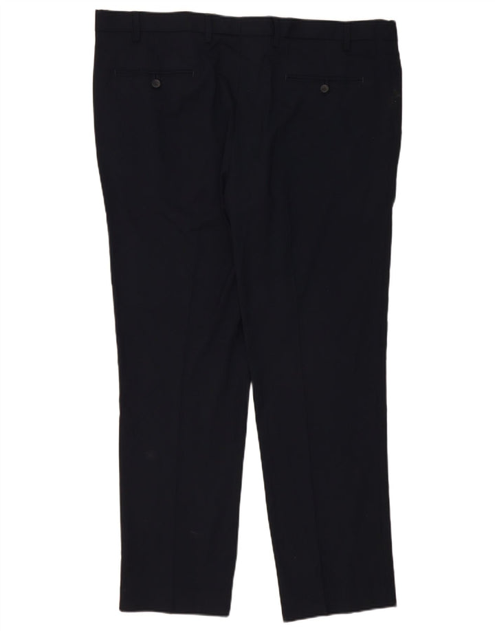 Pantaloni chino subțiri pentru bărbați Marks & Spencer L42 L31 poliester bleumarin