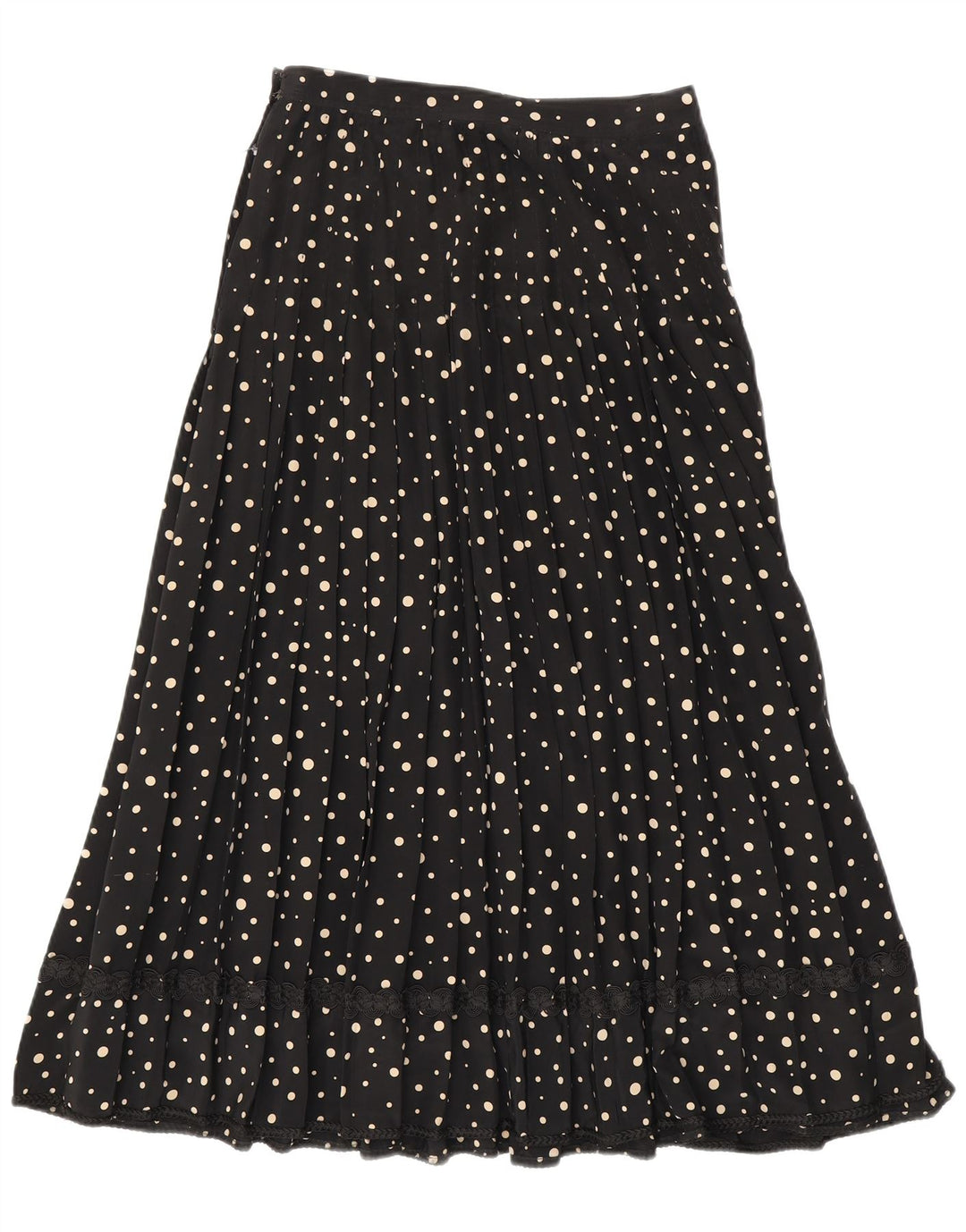 Fusta A-Line pentru femei Vintage W28 Medium Black Spotted
