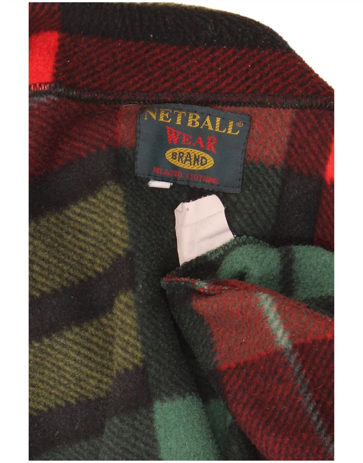 Cămașă vintage pentru bărbați, cămașă fleece mare, multicoloră, din poliester