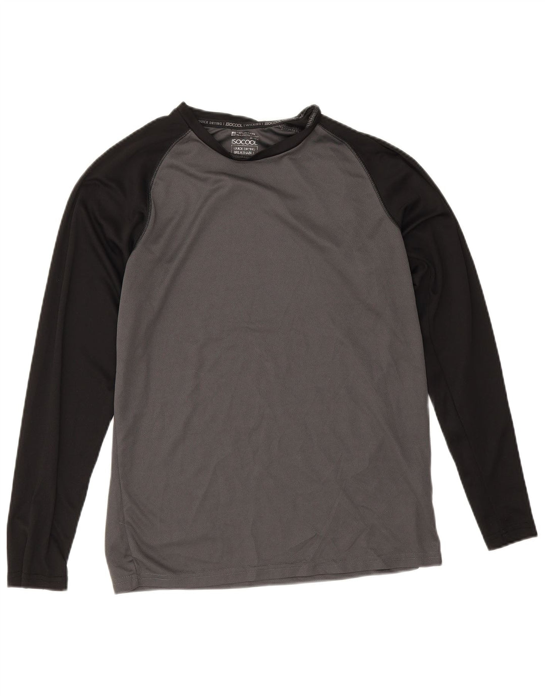 Mountain Warehouse pentru bărbați IsoCool Top cu mânecă lungă, gri mic, color block