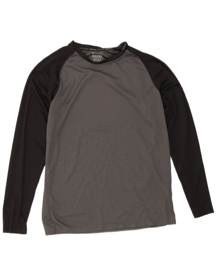 Mountain Warehouse pentru bărbați IsoCool Top cu mânecă lungă, gri mic, color block