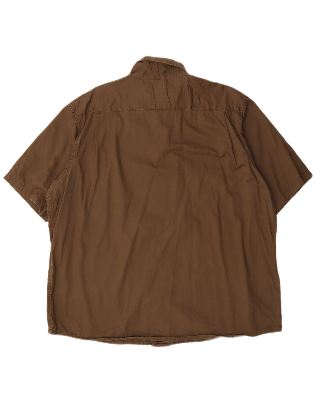 Cămașă cu mânecă scurtă Wrangler pentru bărbați, bumbac kaki 2XL