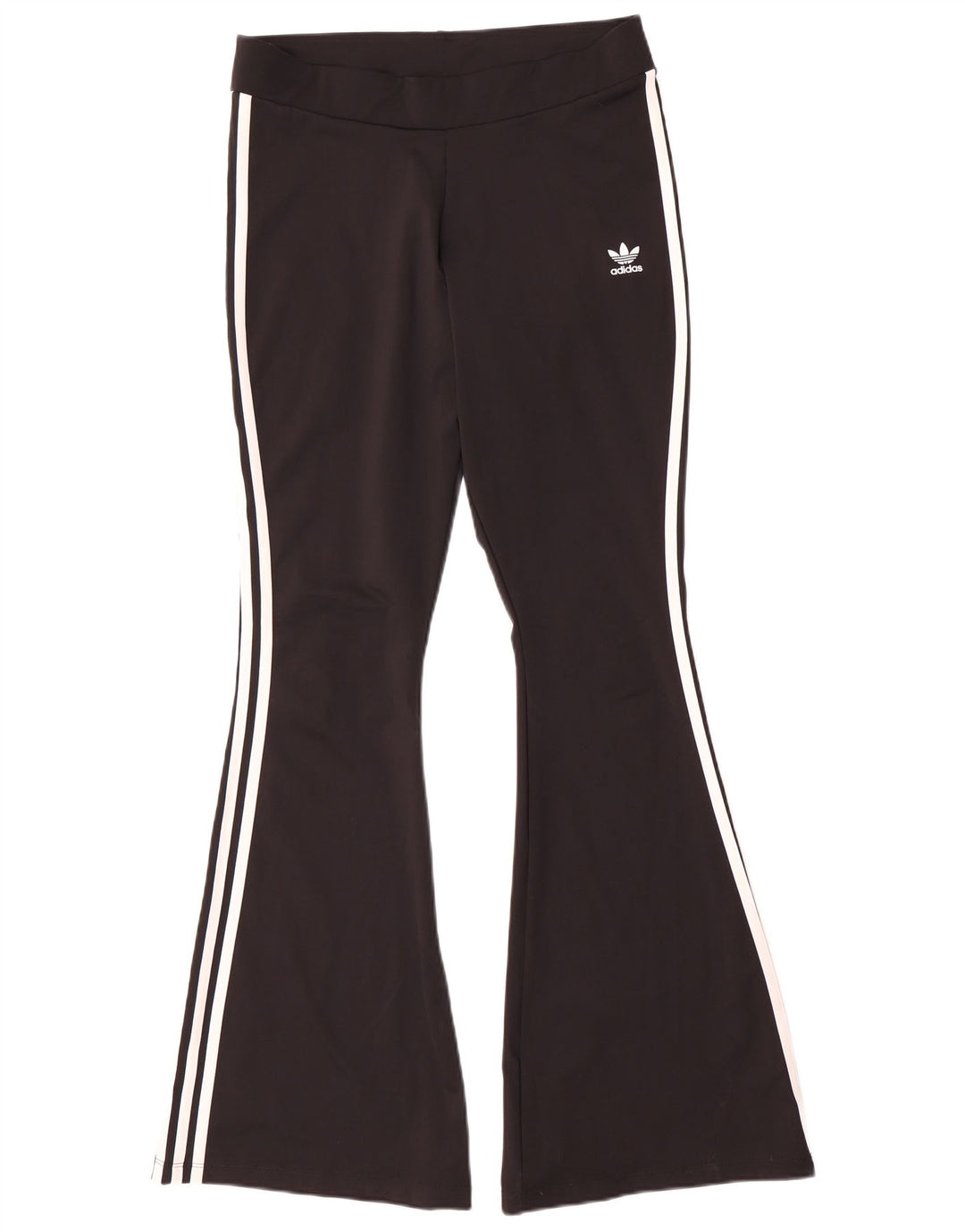 Leggings Flare Adidas pentru femei UK 16, mare, negru, poliester