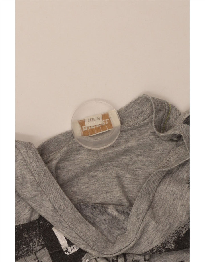 Tricou grafic pentru femei Diesel Top UK 12 Medium Grey Flecked