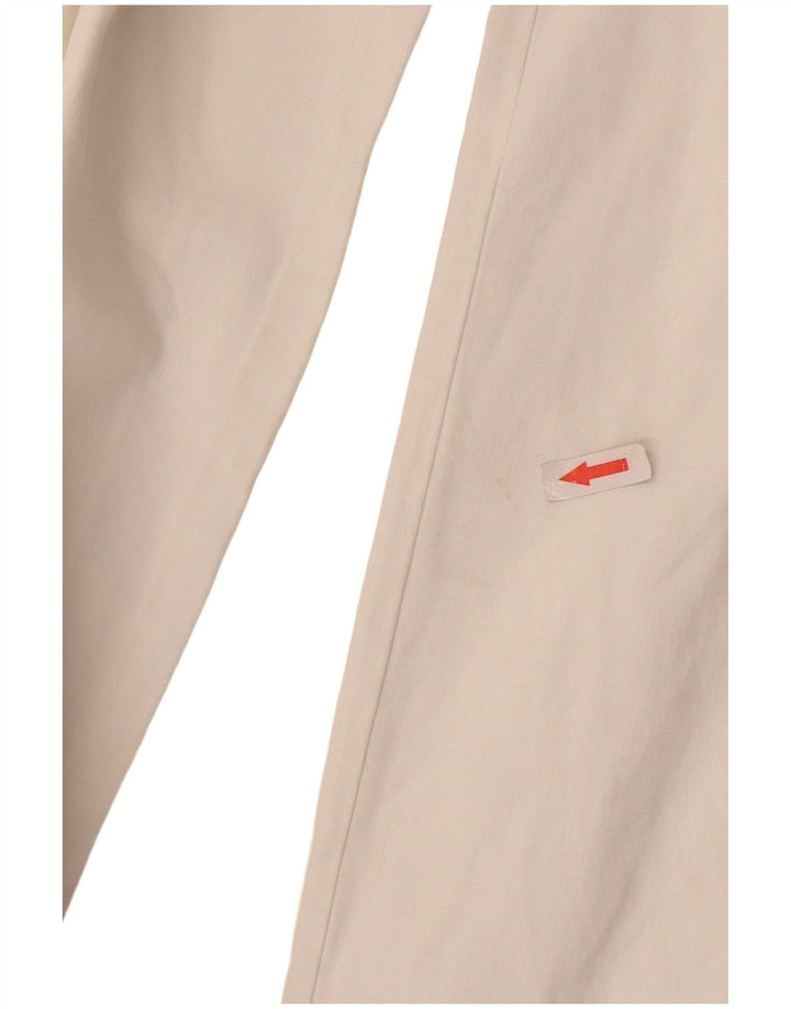 Alberto Aspesi Pantaloni Blu Bootcut Femei IT 40 Small W27 L31 Alb