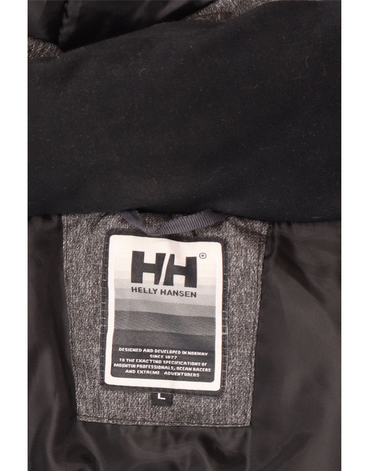 Jachetă parka cu glugă pentru bărbați Helly Hansen UK 40 mare nailon gri