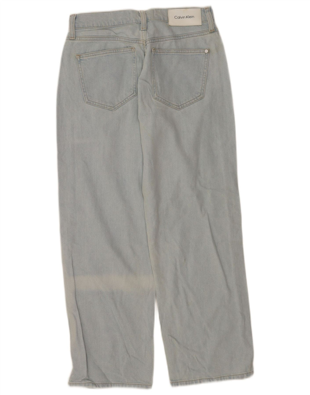 Blugi drepti pentru femei CALVIN KLEIN W28 L27 Bumbac albastru