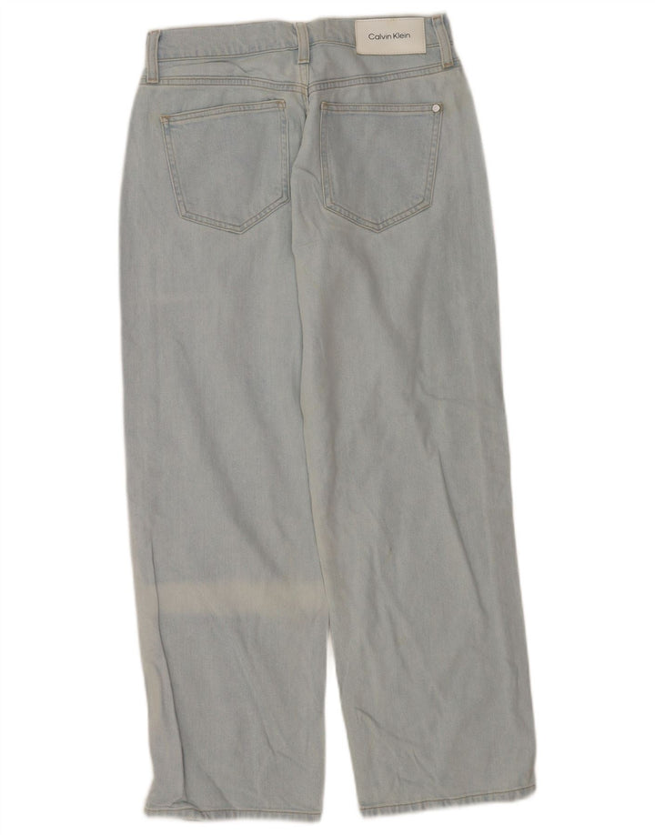 Blugi drepti pentru femei CALVIN KLEIN W28 L27 Bumbac albastru
