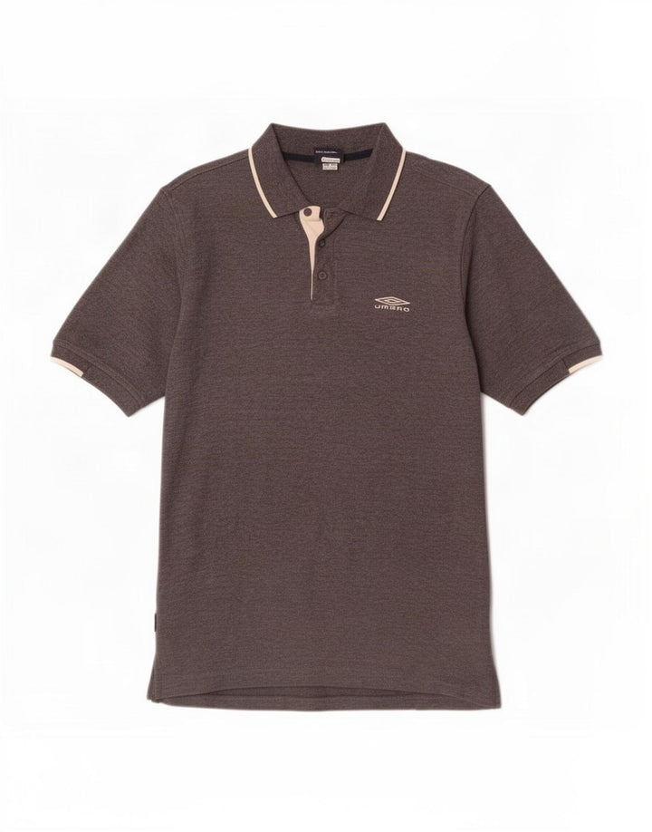 Tricou polo Umbro pentru bărbați, mic, gri, poliester