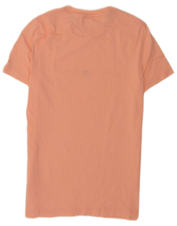 Tricou grafic pentru bărbați Tommy Hilfiger Slim Fit Top mare din bumbac roz