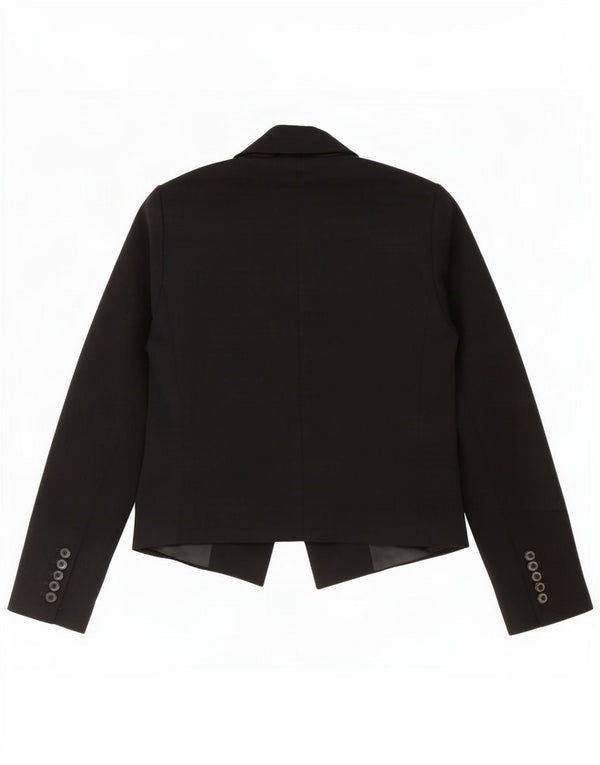 Jachetă Blazer deschisă pentru femei Zara UK 10 Poliester negru mic