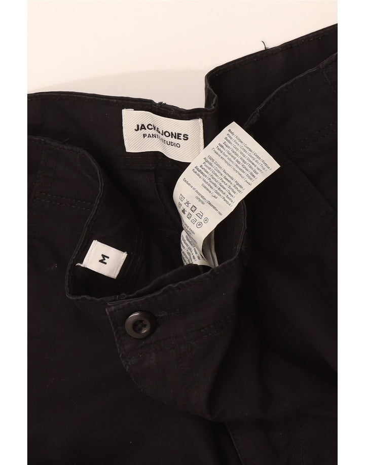 Pantaloni scurti cargo Jack & Jones pentru bărbați, mediu W32, bumbac negru