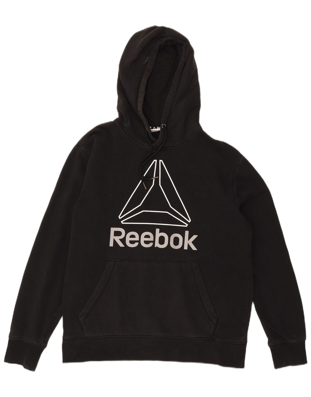 Jumper Reebok pentru bărbați cu glugă grafică, mare, negru
