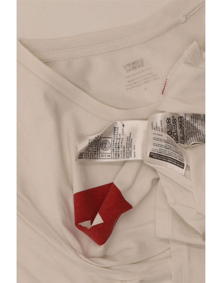 Tricou grafic Levi's pentru femei Top UK 12 Medium White Bumbac