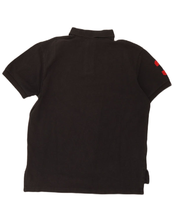 Cămașă grafică Polo Ralph Lauren pentru bărbați, bumbac mediu negru