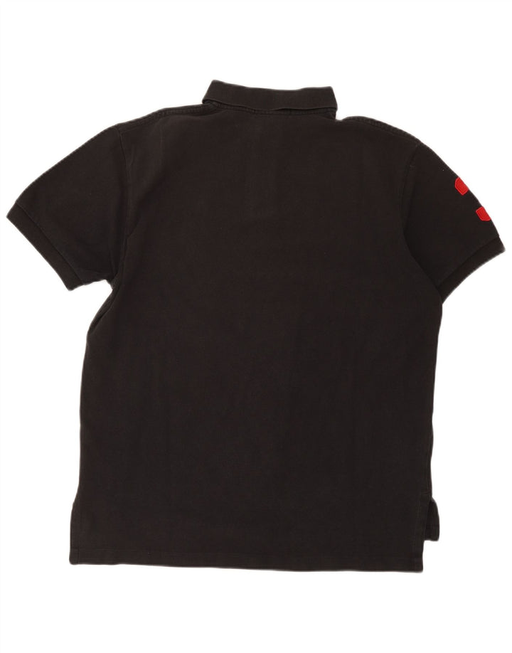 Cămașă grafică Polo Ralph Lauren pentru bărbați, bumbac mediu negru