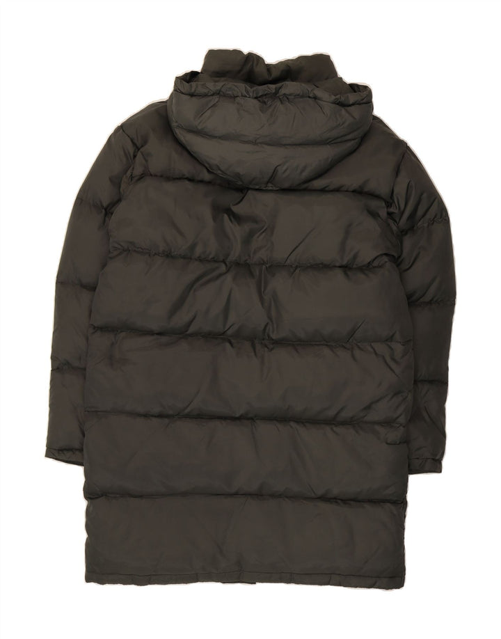 WILKER Mens Rugged Hooded Padded Coat UK 38 Medium Green Nylon Vintage Wilker and Second-Hand Wilker from Messina Hembry 