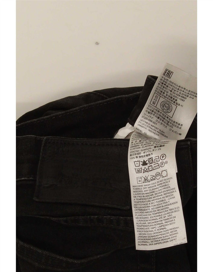 Blugi skinny pentru bărbați Levi's W30 L30 bumbac negru