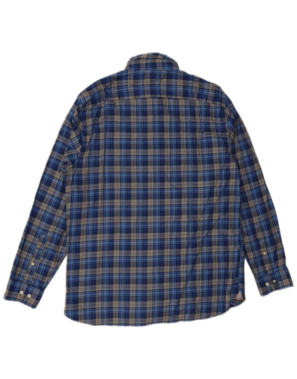 Cămașă de flanel pentru bărbați Tommy Hilfiger, XL, albastru, cu carouri