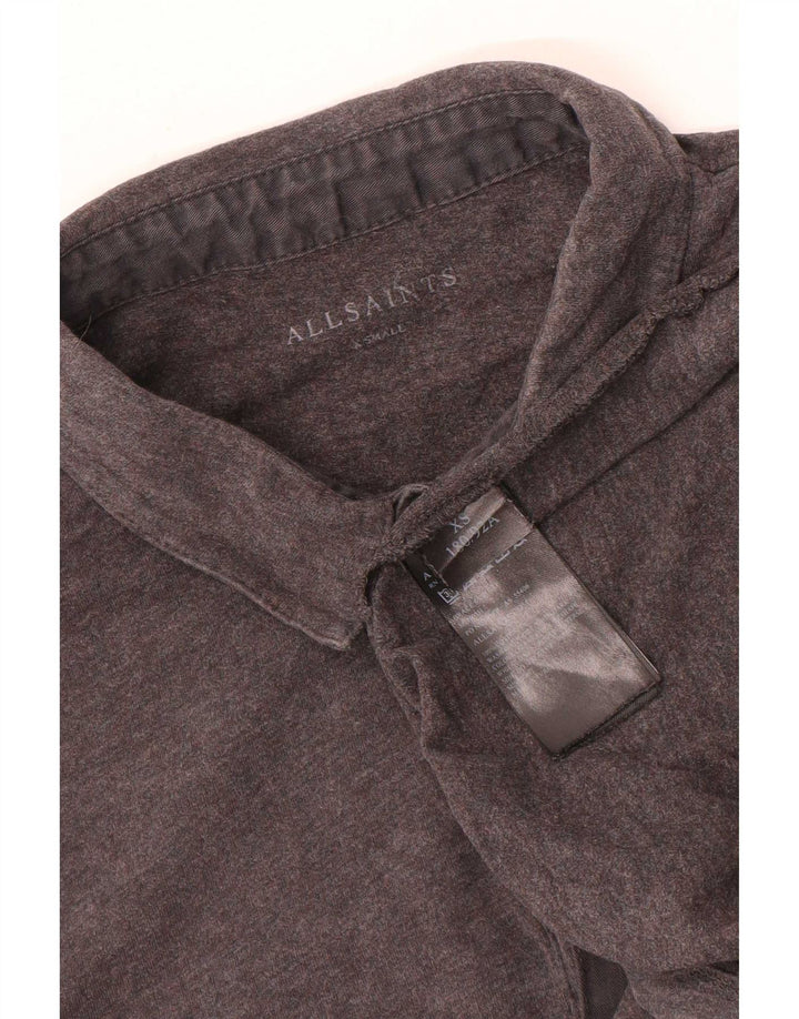 Tricou polo pentru bărbați All Saints XS bumbac gri