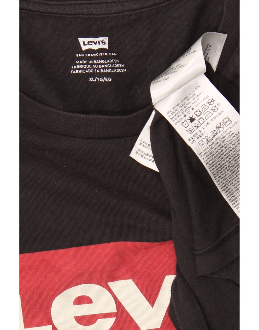 Tricou grafic pentru bărbați Levi's Top XL bumbac negru