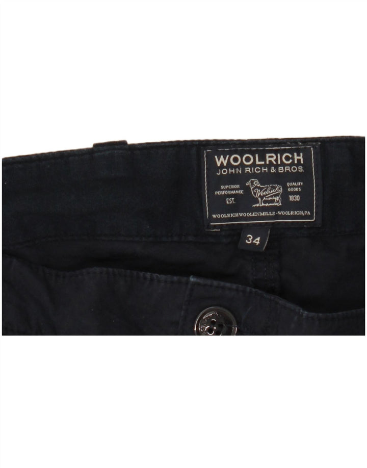 Pantaloni cargo drepti pentru bărbați Woolrich W34 L27 bleumarin