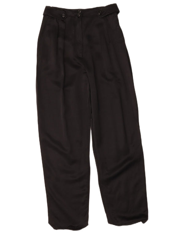 Whistles Pantaloni chino cu talie înaltă pentru femei UK 10 Small W26 L27 Negru