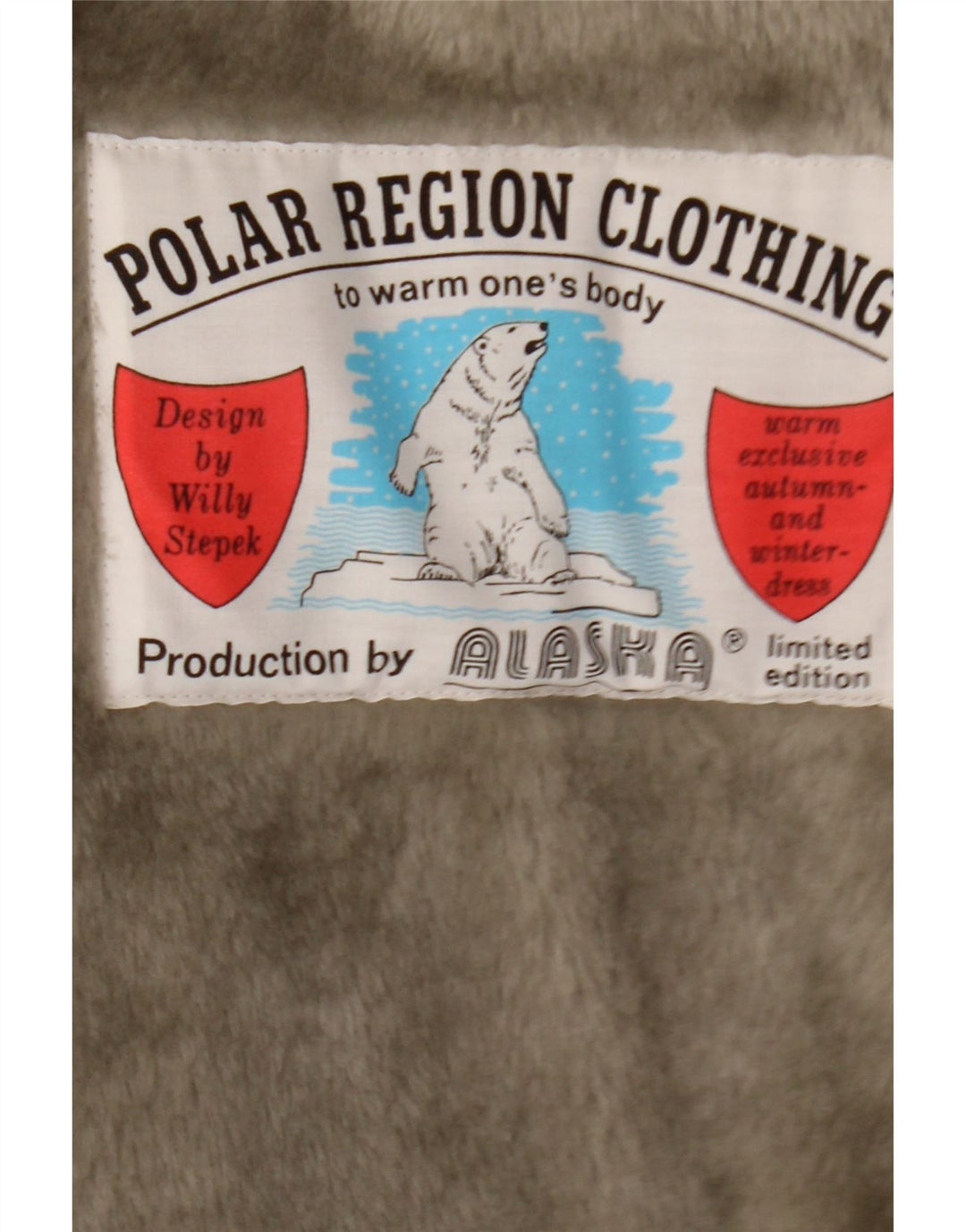 Jachetă vintage pentru bărbați Sherpa Bomber UK 40 Large Gri