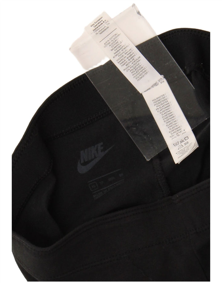 Leggings grafic NIKE pentru femei UK 6 XS bumbac negru