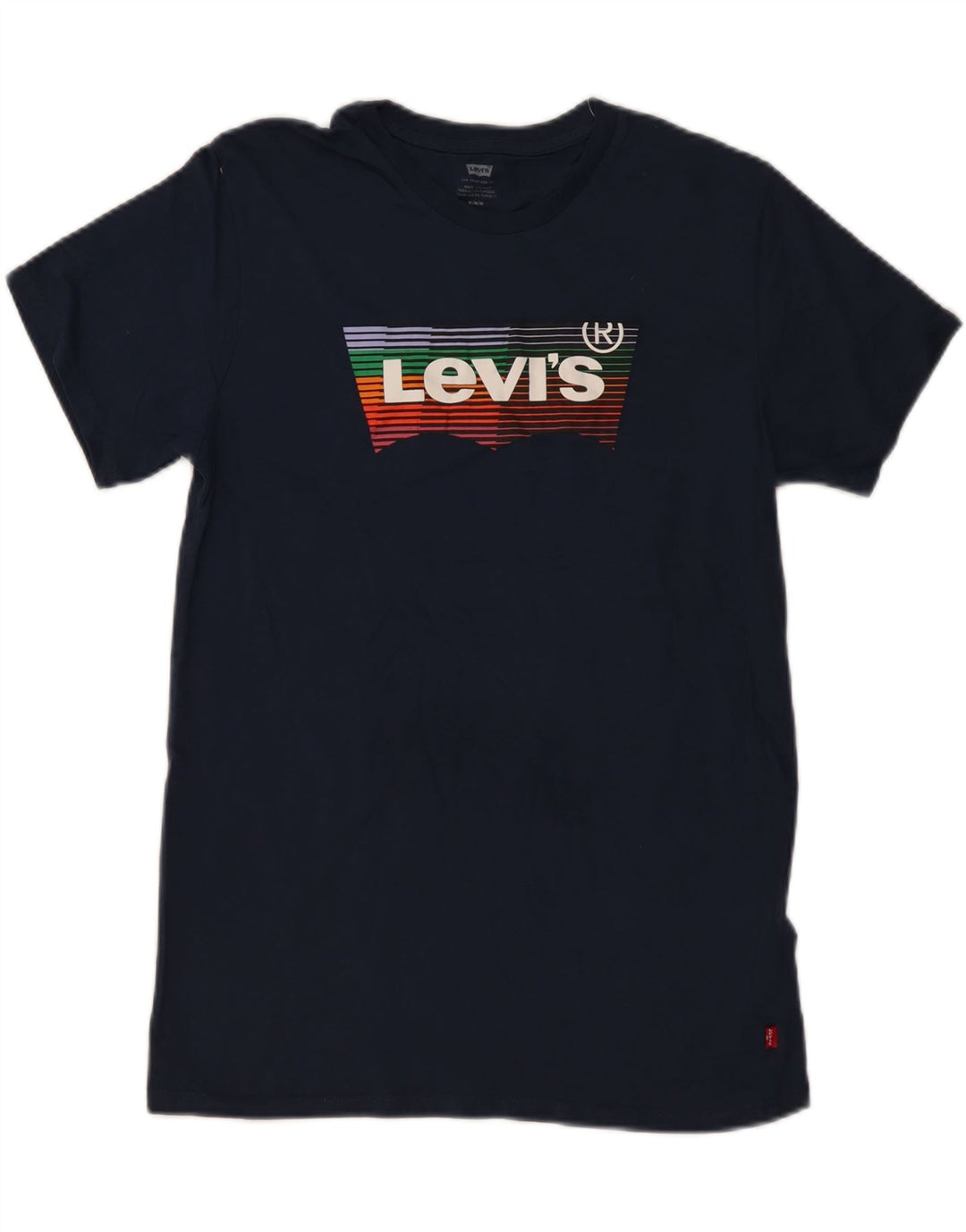 Tricou grafic pentru bărbați LEVI'S Top mediu din bumbac bleumarin