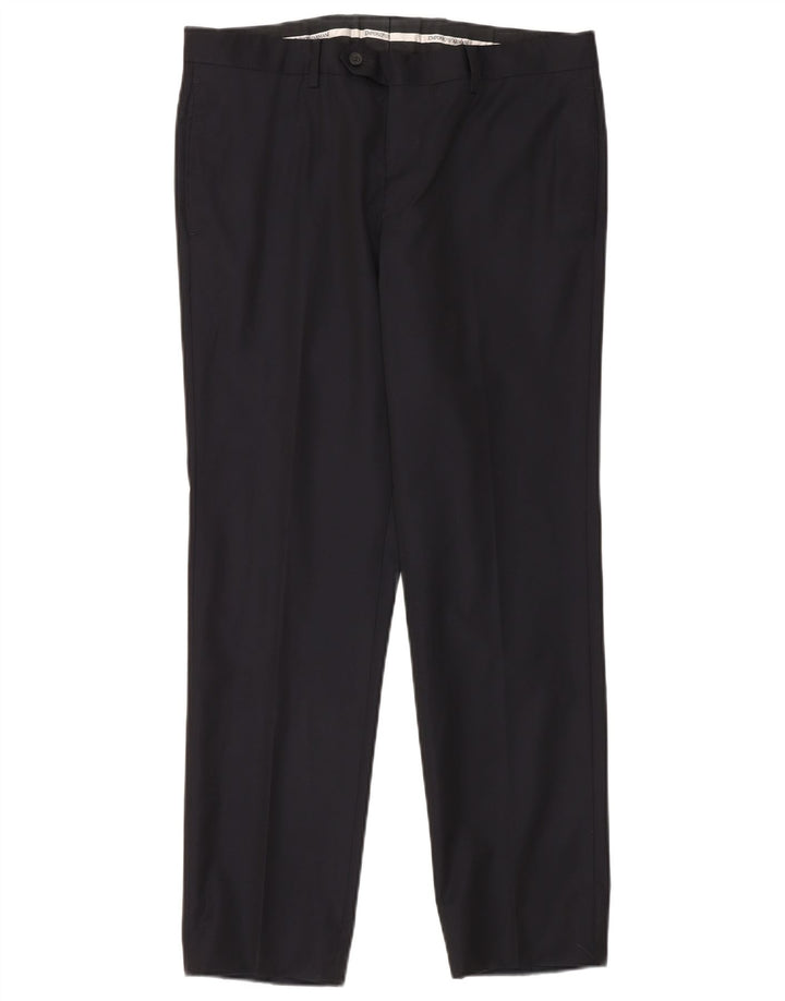 Costum pentru bărbați Emporio Armani 2 nasturi 2 piese IT 50 mare W35 L30 bleumarin