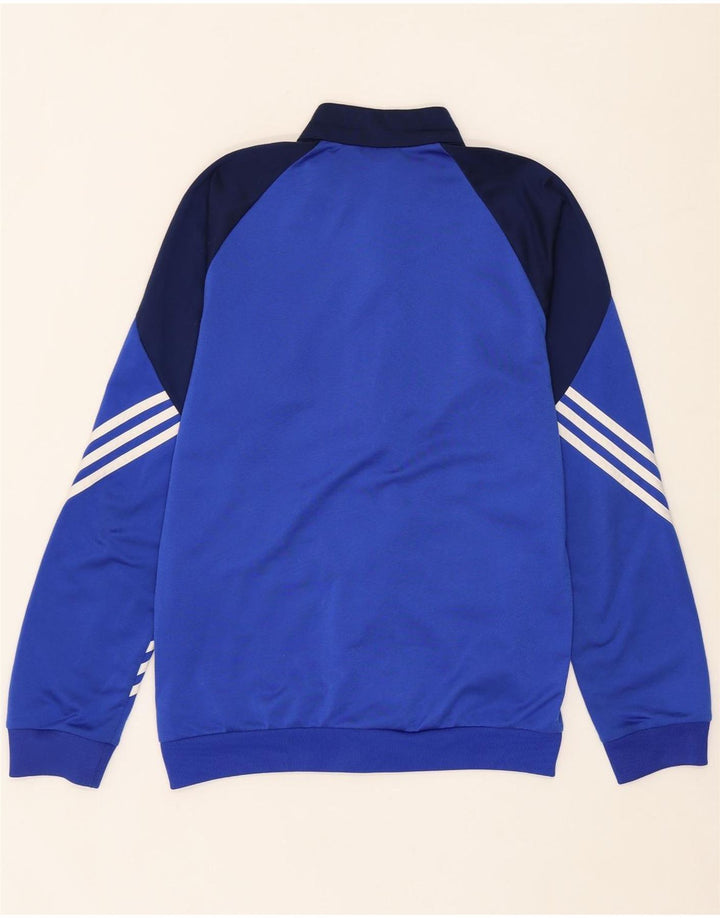 ADIDAS Mens Tracksuit Top Jacket Small Blue Colourblock Polyester Vintage Adidas and Second-Hand Adidas from Messina Hembry 