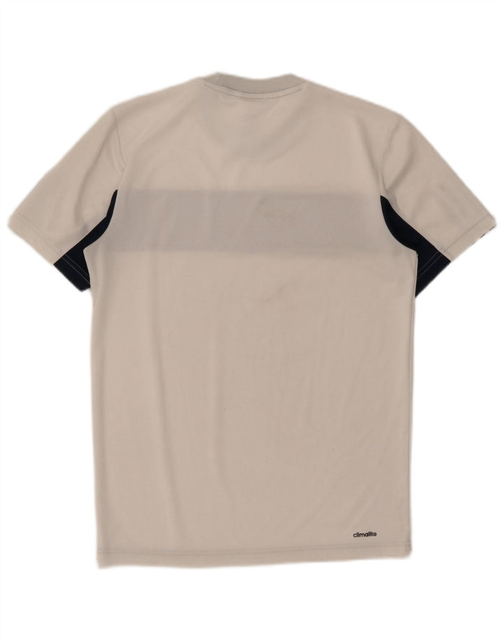 Tricou tenis pentru bărbați ADIDAS Top mic, alb, poliester color bloc