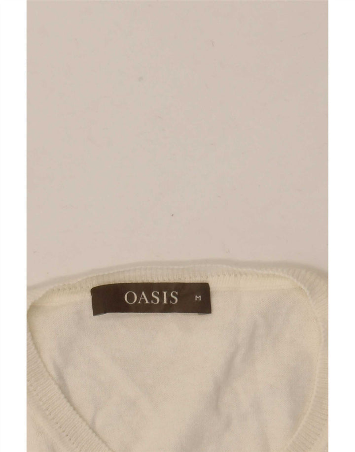 Pulover cardigan pentru femei Oasis UK 12 Medium White