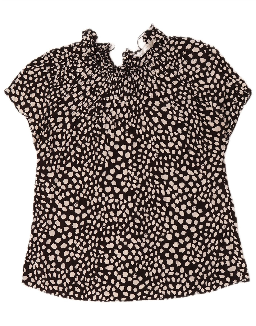 Bluză pentru femei Zara UK 10 Small Black Spotted Viscose