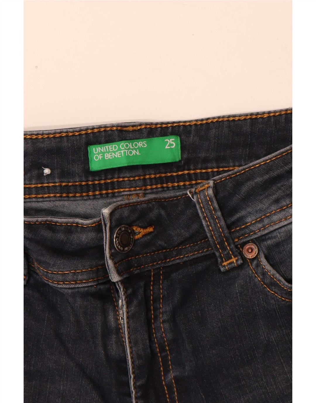Blugi evazați pentru femei Benetton W25 L33 albastru