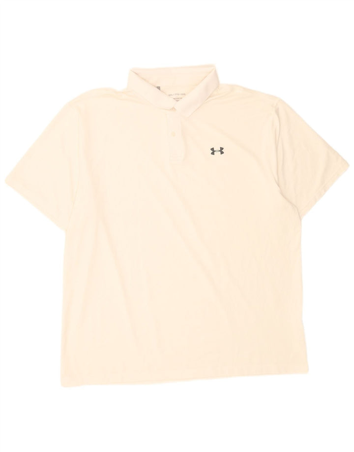 Tricou polo pentru bărbați Under Armour 2XL alb