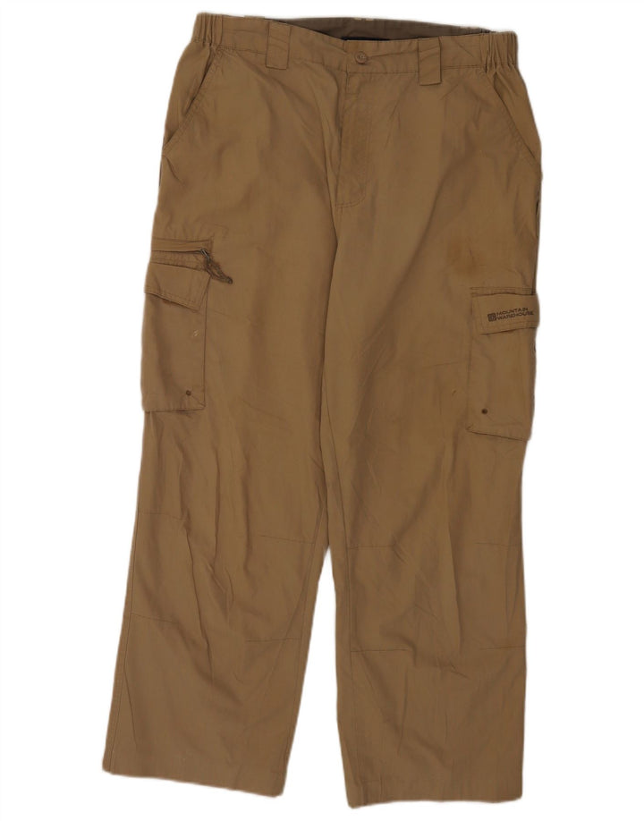 Pantaloni cargo drepti pentru bărbați Mountain Warehouse W34 L26 poliester bej