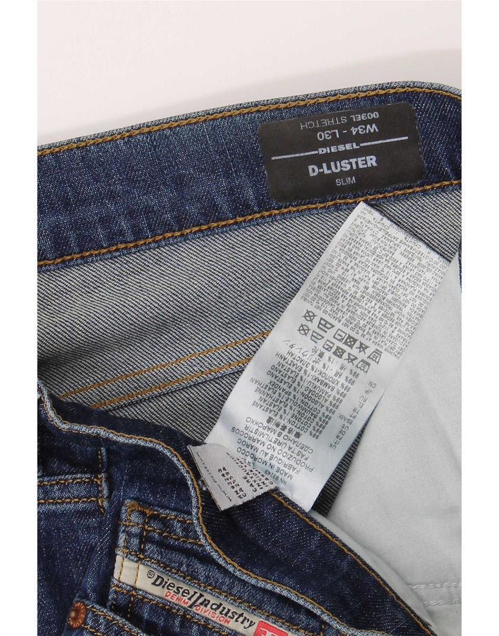 Blugi subțiri D-Luster pentru bărbați Diesel W34 L30 Bumbac albastru