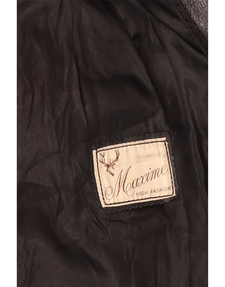 Geacă de piele pentru femei Maxime UK 14 Medium Black