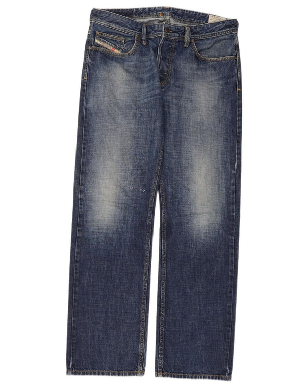 Blugi Larkee drepti pentru bărbați Diesel W34 L32 Bumbac albastru