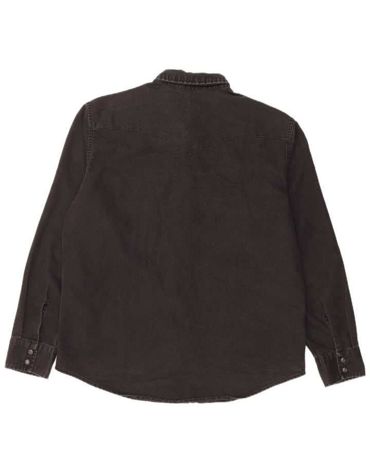 Cămașă de blugi standard pentru bărbați LEVI'S, bumbac negru mare