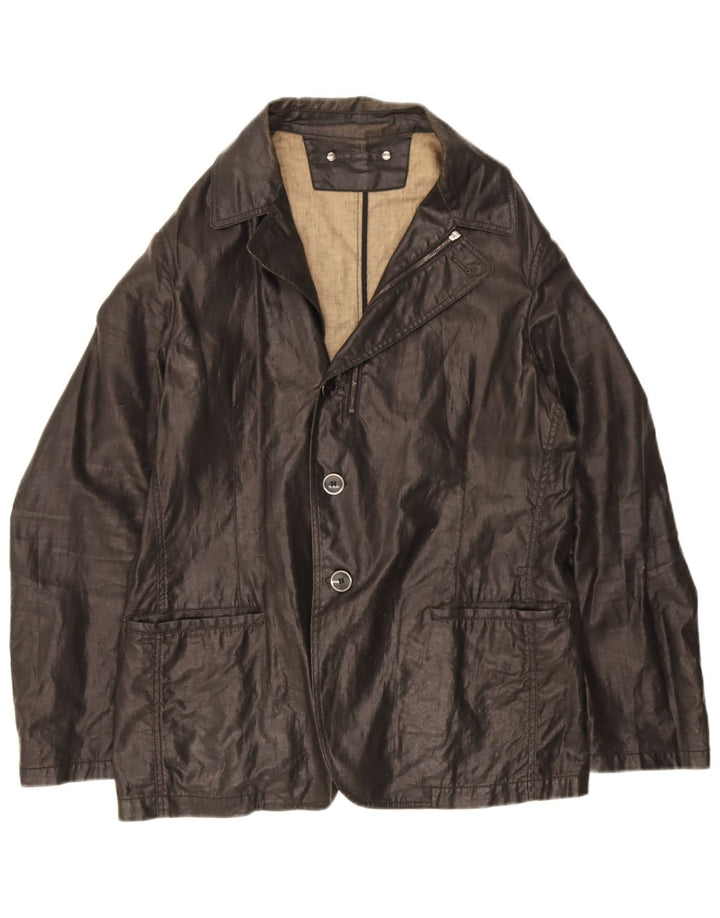 Jachetă Blazer pentru bărbați Armani Collezioni cu 2 nasturi UK 38 Medium Black